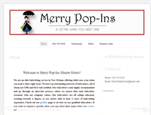 Tablet Screenshot of merrypopinsnola.com